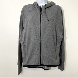 Athleta Ladies Size Medium Gray Zip Up Jacket